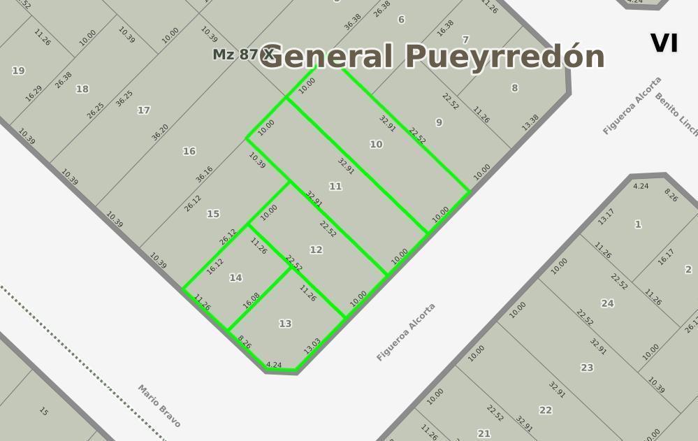 En venta excelente oportunidad en Colinas de Peralta Ramos. Se trata de un conjunto de 5 terrenos en block, que conforman una superficie total de 1.240 m², ubicados sobre la Avenida Mario Bravo.