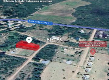Terreno · 688m² · Se Vende Terreno, El Bolsón, Ambato, Catamarca