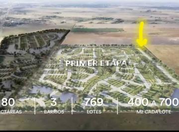 Terreno · 500m² · Venta de Terreno - Barrio Privado Cinco Lagos - Ibarlucea