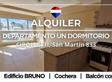 Departamento · 50m² · 2 Ambientes · 1 Cochera · Alquiler Depto 1 Dormitorio con Cochera Cipolletti