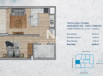 Foto1 · Venta Apartamento en Construccion de 1 Dormitorio en Pocitos, Montevideo!