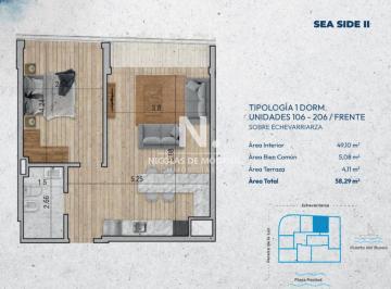Foto1 · Venta Apartamento en Construccion de 1 Dormitorio en Pocitos, Montevideo!