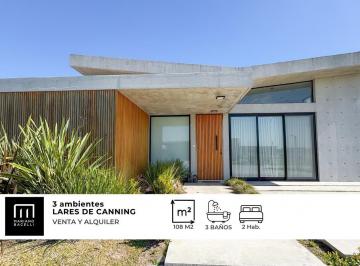 Casa · 90m² · 3 Ambientes · 4 Cocheras · Casa en Alquiler Lares de Canning
