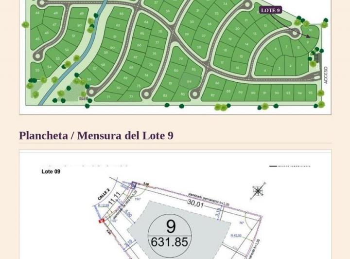 Terreno · 631m²