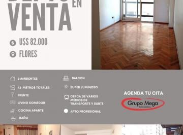 Departamento · 37m² · 2 Ambientes · 2 Amb Al Frente con Balcon