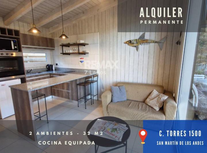 Departamento · 32m² · 2 Ambientes · 1 Cochera
