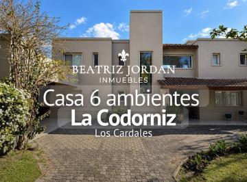 Casa · 200m² · 6 Ambientes · 2 Cocheras · Casa 6 Ambientes, Barrio La Codorniz, Los Cardales