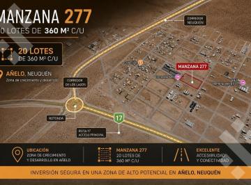 Terreno · 7200m² · Venta Manzana Residencial Añelo
