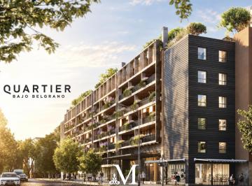 Departamento · 77m² · 2 Ambientes · 1 Cochera · Quartier Bajo Belgrano - Departamento 2 Ambientes - 77 m² - 1 Cochera - Jardin - Parilla
