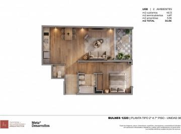 Departamento · 46m² · 2 Ambientes · 2 Ambientes en Pozo con Parrilla y Balcón | Financiación en Cuotas | Mit Palermo