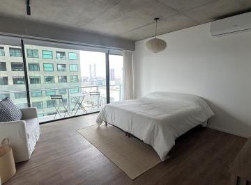 Departamento · 31m² · 1 Ambiente · Monoambiente Amoblado y Equipado con Vista Al Rio en Alquiler | Quartier del Bajo - Puerto Madero