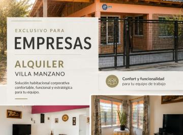 Casa de 3 ambientes, Villa Manzano · Alquiler Para Empresas