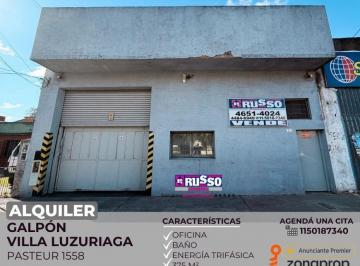 RUS-RUS-11343_2 · Alquiler Galpón 375 m Villa Luzuriaga