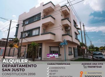 RUS-RUS-11353_2 · Departamento 2 Ambientes en Alquiler en San Justo