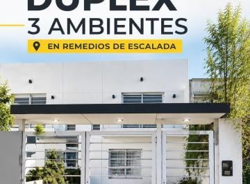 Departamento · 63m² · 3 Ambientes · Dos Duplex, Tres Ambientes, Remedios de Escalada