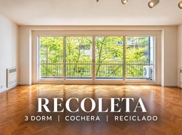 Departamento · 172m² · 6 Ambientes · 1 Cochera · Departamento Reciclado con Cochera y Balcón en Recoleta