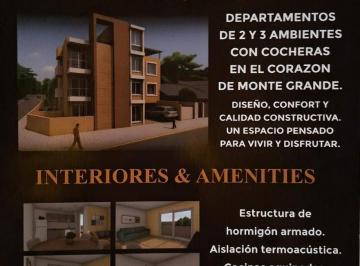 Departamento · 45m² · 2 Ambientes · Departamentos de Pozo 2 y 3 Ambientes - Monte Grande - Excelente Ubicación
