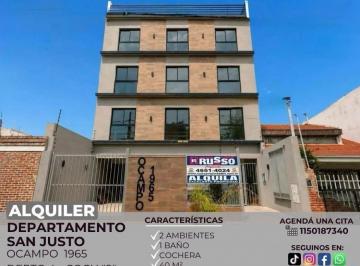 RUS-RUS-11489_2 · Alquiler Departamento 2 Ambientes con Cochera San Justo