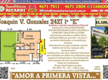 Departamento · 48m² · 2 Ambientes · Amor a Primera Vista 2 Amb Premium a Estrenar Mega Terraza