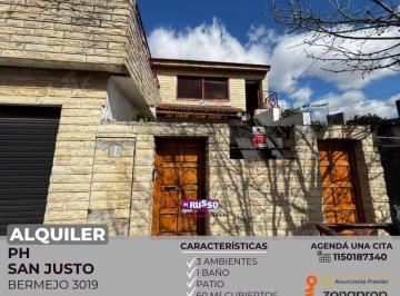 RUS-RUS-11376_2 · Alquiler PH Planta Baja 3 Ambientes San Justo
