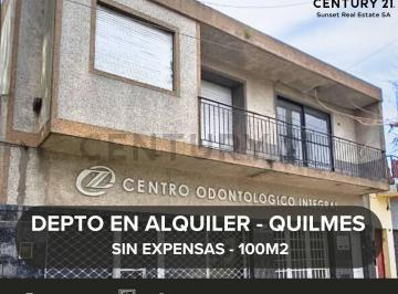 Departamento · 100m² · 4 Ambientes · Departamento en Alquiler Quilmes