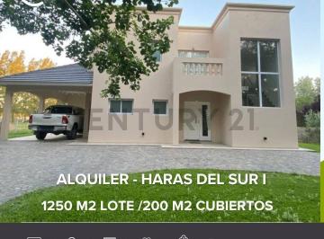 Casa · 200m² · 4 Ambientes · 2 Cocheras · Alquiler Casa en Brandsen, Haras del Sur I