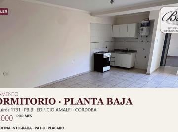Departamento de 2 ambientes, Córdoba · Departamento de 1 Dormitorio con Patio en Alquiler · Duarte Quirós 1731