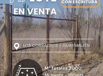 Terreno · 2000m² · Lote en Venta | Los Corralitos, Guaymallén | 2.000 m² · con Escritura · Usd 15.000