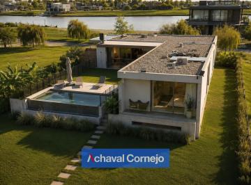 Casa · 208m² · 5 Ambientes · 6 Cocheras · Casa en Venta en El Naudir Al Río - 3 Dorm.