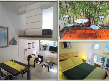 Departamento de 1 ambiente, Recoleta · Excelente Loft Amoblado con Patio