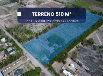 Terreno · 510m² · Lote 510 m² en Venta - B° Cardales, Cipolletti