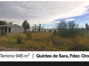 Terreno · 945m² · Terreno 945 m², en Venta - Quintas de Sara, Fdez Oro