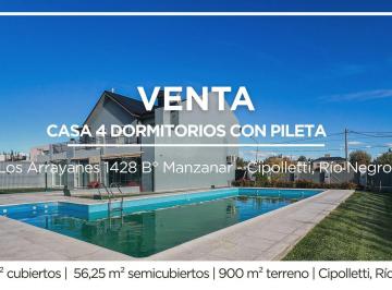 Casa · 390m² · 8 Ambientes · 2 Cocheras · Venta Casa 4 Dorm.. Bº Manzanar. Cipolletti