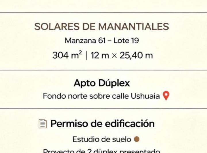 Terreno · 304m²