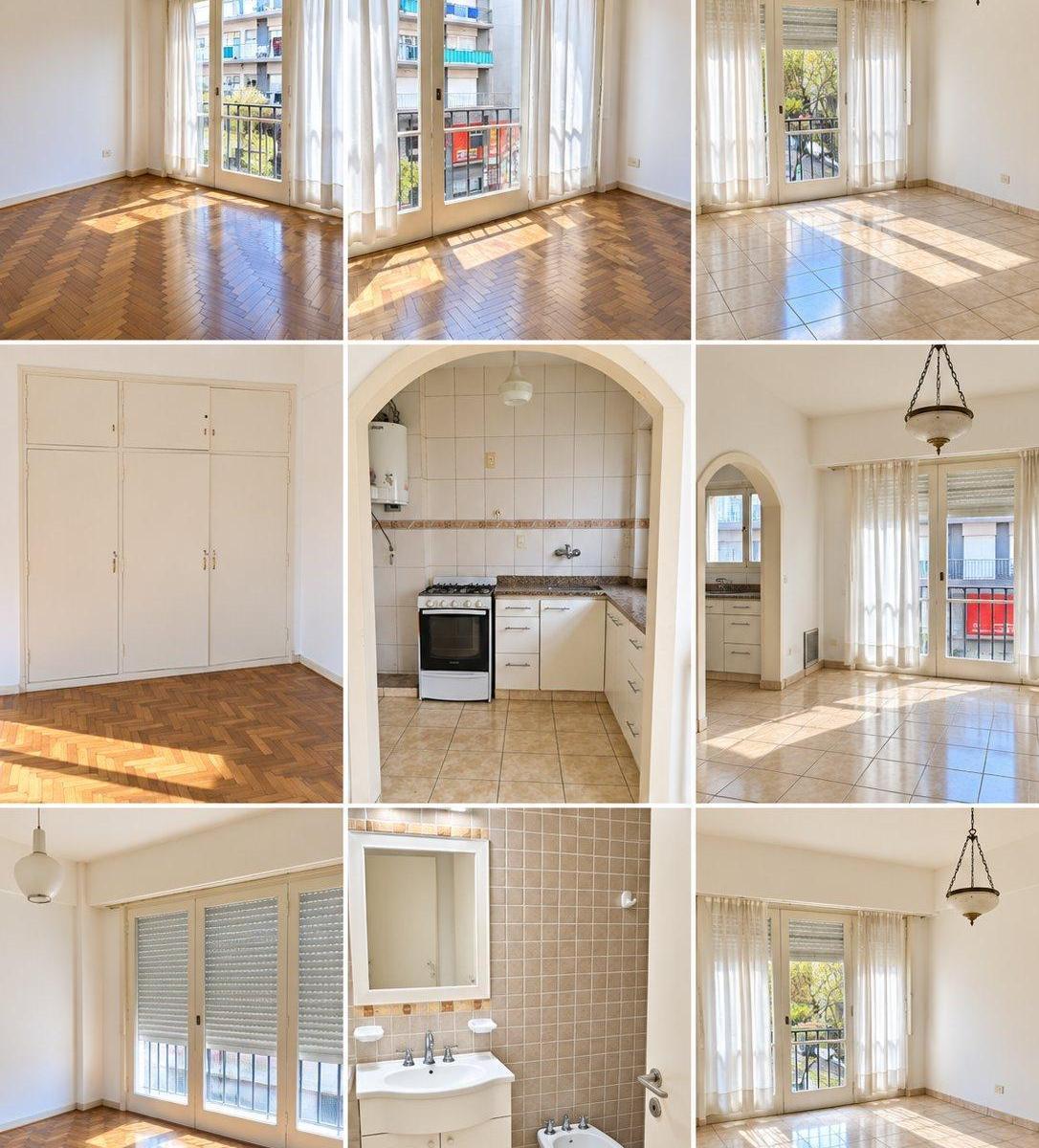 Depto 2 amb, 47m² en cuarto piso al frente — Centro