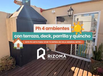 PH de 4 ambientes, Villa General Mitre · PH 4 Ambientes en Venta con Terraza, Parrilla y Quincho - Sin Expensas - Villa General Mitre