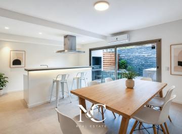 Departamento · 75m² · 3 Ambientes · 1 Cochera · Departamento en Venta en Pinamar 3 Amb con Patio y Parrilla