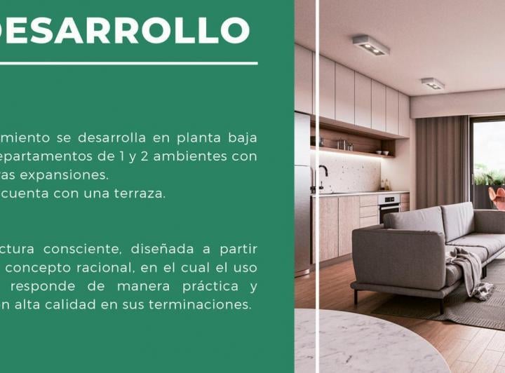 Departamento · 32m² · 1 Ambiente