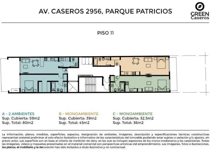 Departamento · 39m² · 1 Ambiente