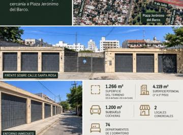 Terreno · 1266m² · Venta Lote 1.266 m² – Santa Rosa 2865– Alberdi – Potencial de Desarrollo