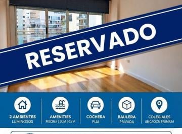 Departamento · 43m² · 2 Ambientes · 1 Cochera · Alquiler Departamento 2 Ambientes - Colegiales - Cochera - Baulera - Amenities