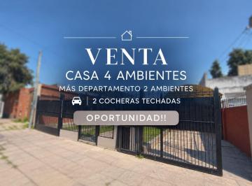 Casa · 170m² · 4 Ambientes · 2 Cocheras · Venta Casa 4 Ambientes Mas Departamento Merlo