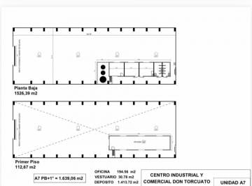 Depósito · 1639m² · 3 Cocheras · Depósito en Alquiler Don Torcuato 1639 m² en Centro Industrial
