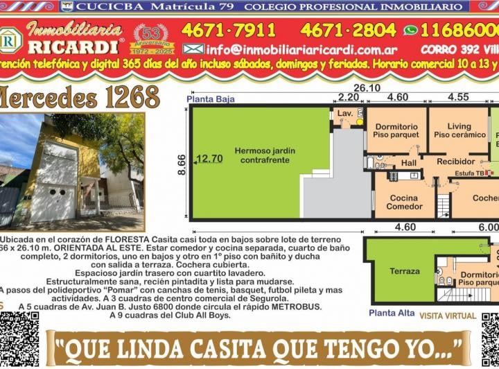 Casa · 131m² · 3 Ambientes · 1 Cochera