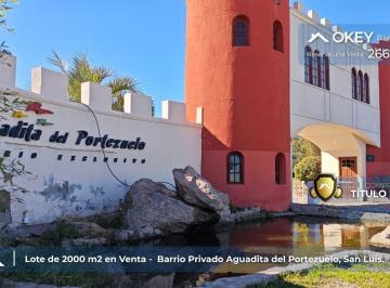Terreno , San Luis · Lote en Venta 1800 m² en Aguadita del Portezuelo, San Luis, La Punta