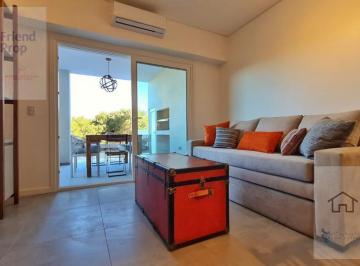 Departamento · 62m² · 2 Ambientes · 1 Cochera · Hermoso 2 Ambientes en Costa Esmeralda - Galería Vidriada con Parrilla - Jardín con Deck - Cochera