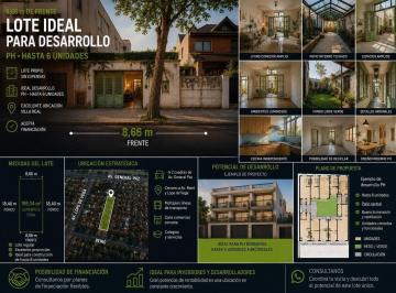 Terreno · 93m² · Lote 8,66 m de Frente | Ideal Desarrollo PH | Hasta 6 Unidades | Villa Real