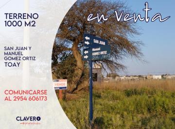 Terreno · 1000m² · Lote en Toay - Barrio Cortaderas II - 1000 m²