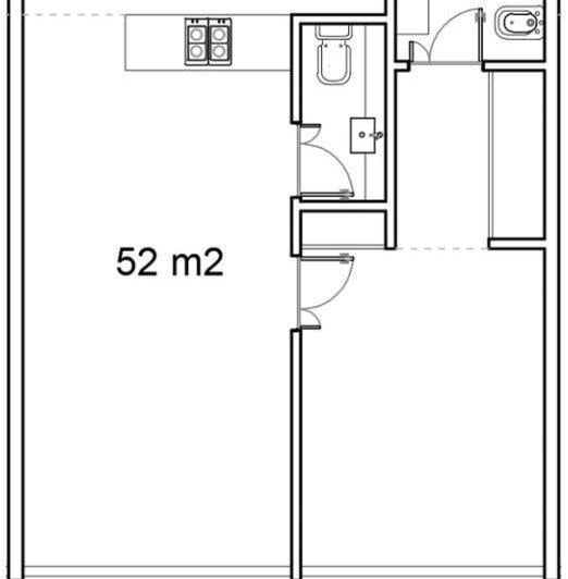 Departamento · 44m² · 2 Ambientes