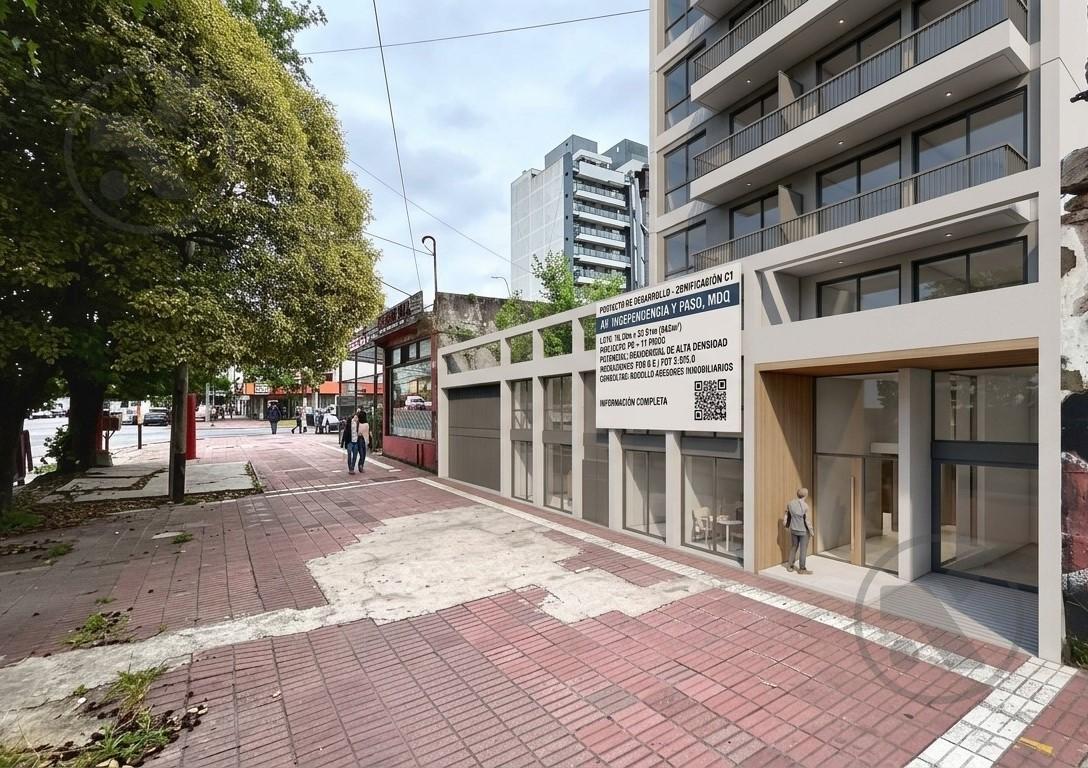 Lote para desarrollo sobre avenida Independencia, 342m²